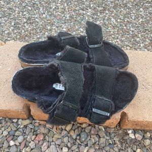 Women’s Birkenstock Arizona Shearling Slide Sandals sz 7